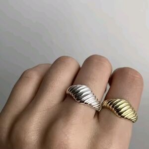 18k GP Croissant Ring